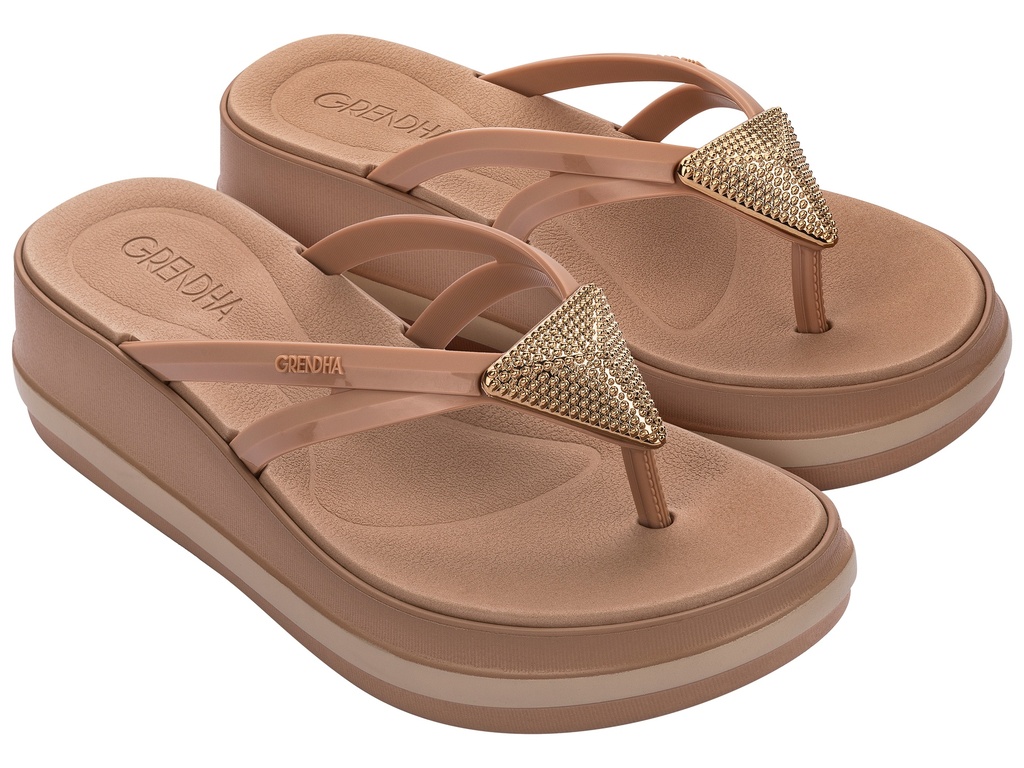 GRENDENE / MARRON /  CAJA DE 12 PARES