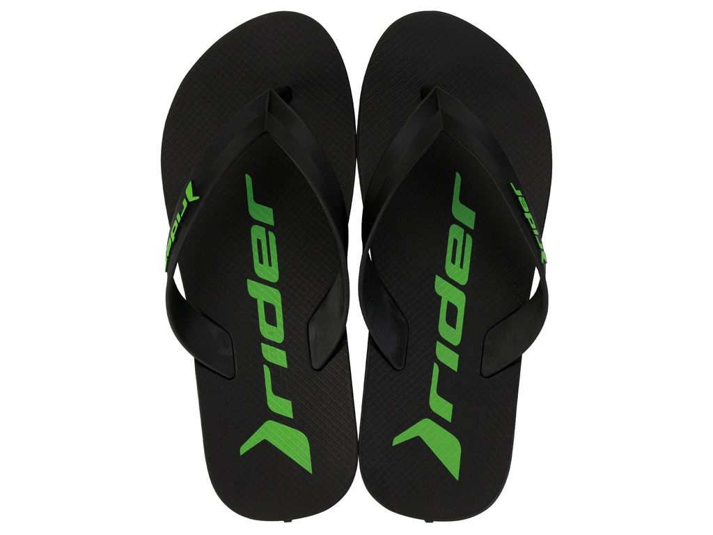 GRENDENE / NEGRO/NEGRO/VERDE /  CAJA DE 12 PARES