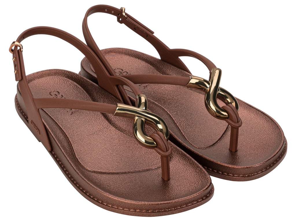 GRENDENE / MARRON /  CAJA DE 12 PARES