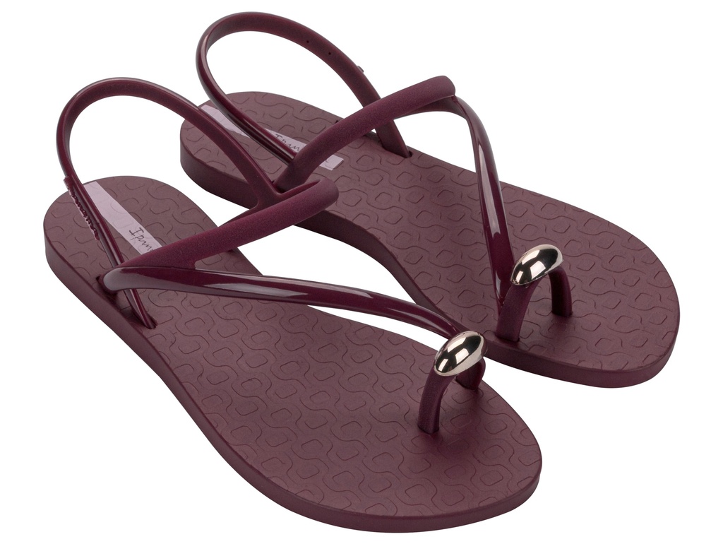 GRENDENE / BORDO/ROSE /  CAJA DE 12 PARES