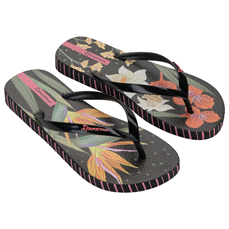 25483_BL636 / IPANEMA / NEGRO/VERDE/ROSA / CAJA DE 6 PARES