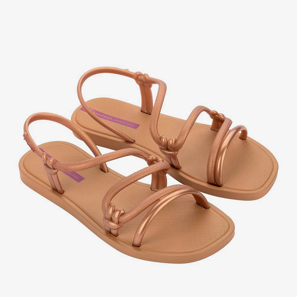 26983_BE020 / IPANEMA / BEIGE/ORO/LILA / CAJA DE 6 PARES