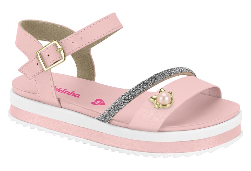 MOLEKINHA / ROSA 942/CRISTAL-PLATA / CAJA DE 12 PARES