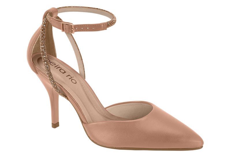 BEIRA RIO / NUDE 658/ORO ROSADO-PLATA / CAJA DE 12 PARES