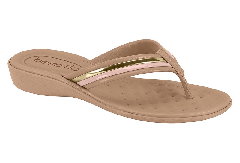 BEIRA RIO / NUDE/ROSADO/ ORO ROSADO / CAJA DE 12 PARES