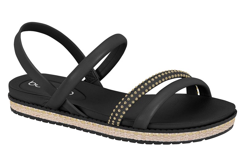 BEIRA RIO / NEGRO 01/NEGRO/ ORO CLARO / CAJA DE 12 PARES