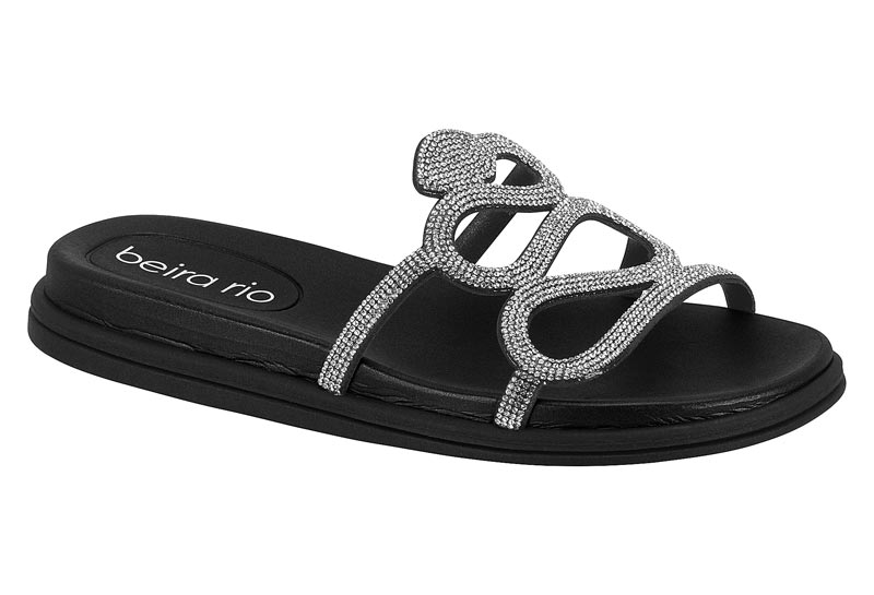 BEIRA RIO / CRISTAL/NEGRO / CAJA DE 12 PARES