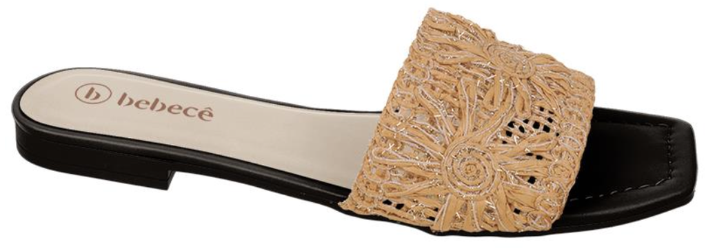 T1071-223-4 / BEBECE / _ NATURAL C/OURO / CAJA DE 6 PARES