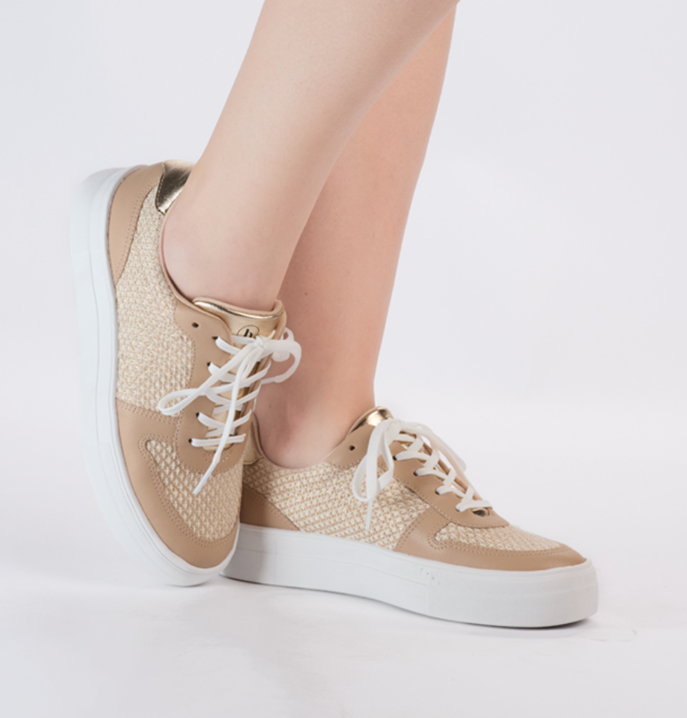 T2141-894-1 / BEBECE / TECIDO VEGAS NATURAL / CAJA DE 6 PARES