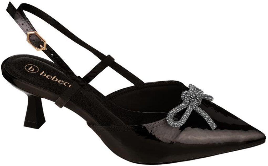 T3814-265-1 / BEBECE / VERNIZ SMASH PRETO / CAJA DE 6 PARES