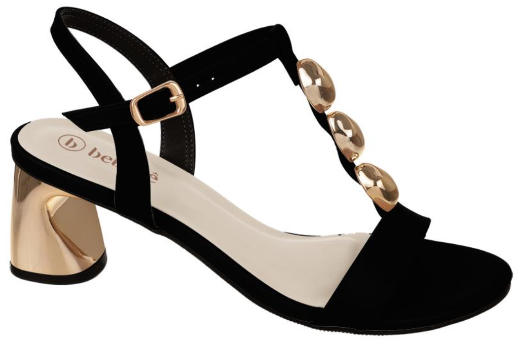 T5249-192-3 / BEBECE / NOBUCK PALATINO PRETO / CAJA DE 6 PARES