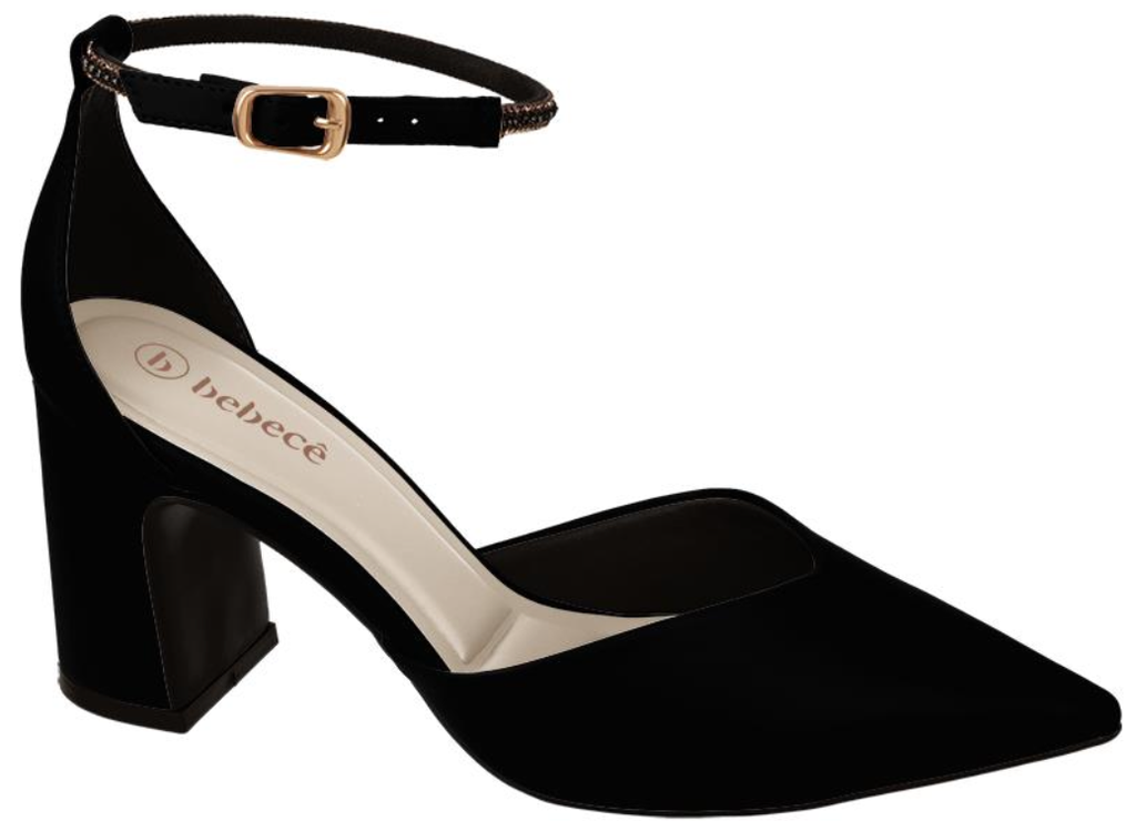 T7021-237-2 / BEBECE / NOBUCK PALATINO PRETO / CAJA DE 6 PARES