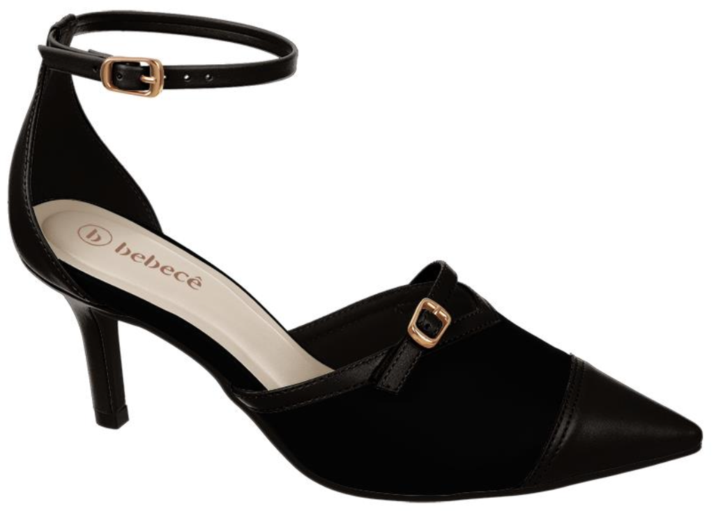 T7029-157-4 / BEBECE / NOBUCK PALATINO PRETO / CAJA DE 6 PARES