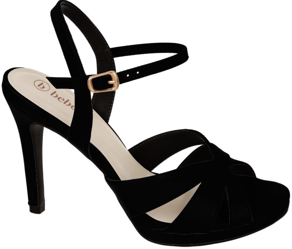 T7821-201-4 / BEBECE / NOBUCK PALATINO PRETO / CAJA DE 6 PARES