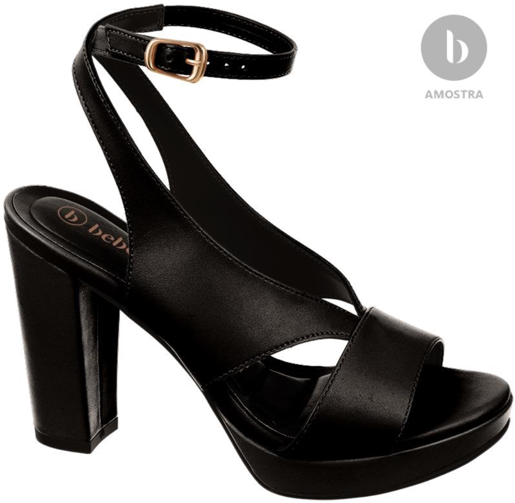 T8428-244-1 / BEBECE / NAPA EGEU PRETO / CAJA DE 6 PARES