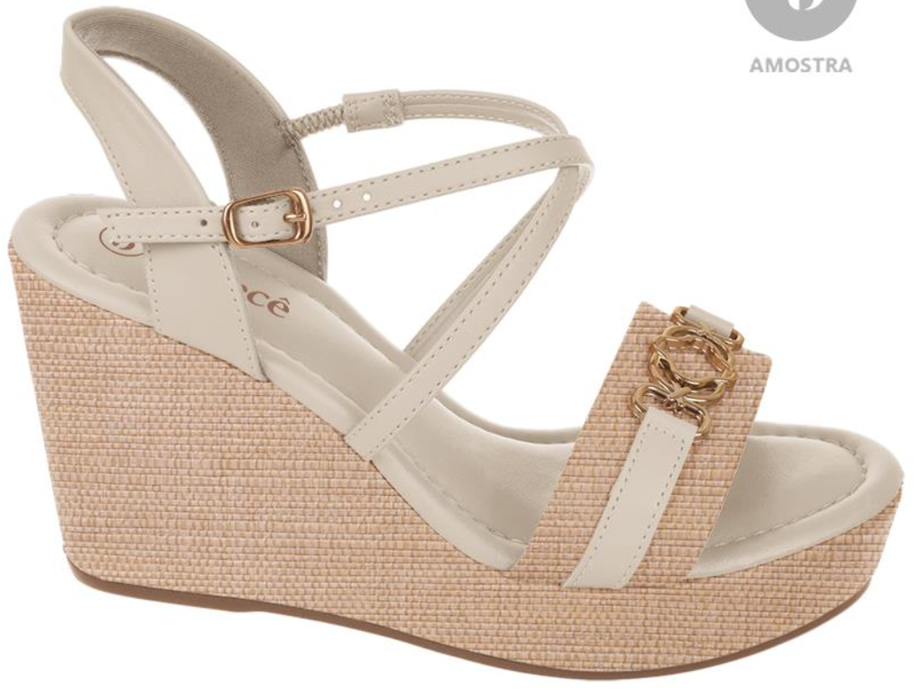 T9213-484-1 / BEBECE / TECIDO MINI PALHA NATURAL / CAJA DE 6 PARES