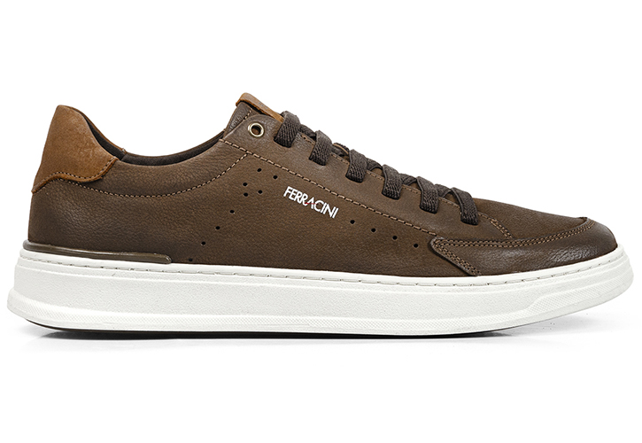 2074F / FERRACINI / NOBUCK CHOCOLATE NOBUCK TABACO  / CAJA DE 10 PARES