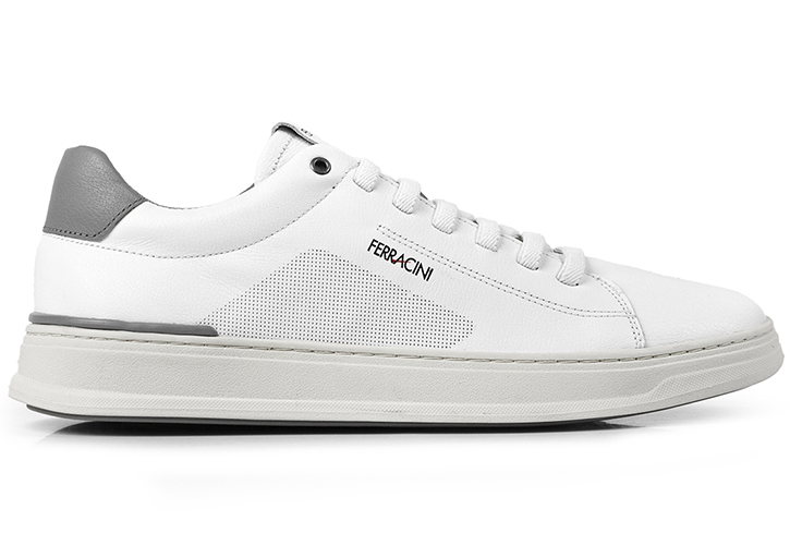 2075B / FERRACINI / NAPA TENIS BRANCO NAPA TENIS CINZA  / CAJA DE 10 PARES
