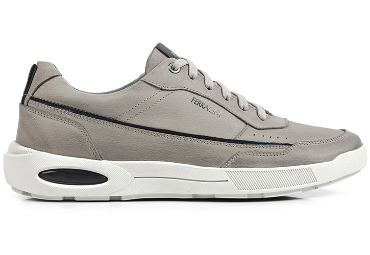 2270B / FERRACINI / NOBUCK CINZA ROCK PRETO  / CAJA DE 10 PARES