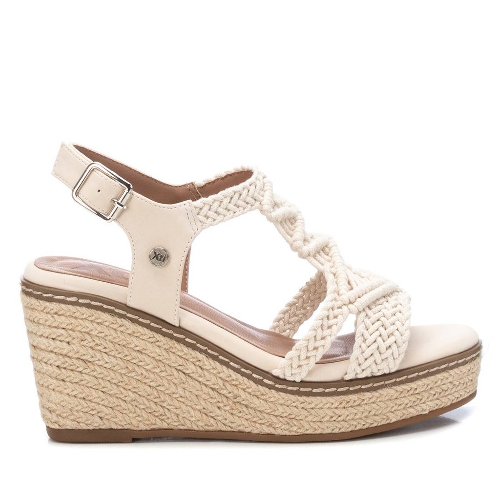 XTI / sandalia sra textil hielo / CAJA DE 8 PARES