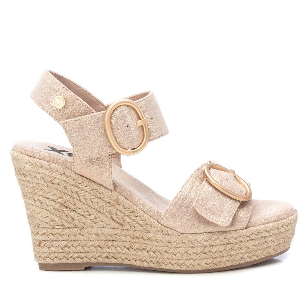 XTI / sandalia sra antelina oro / CAJA DE 8 PARES