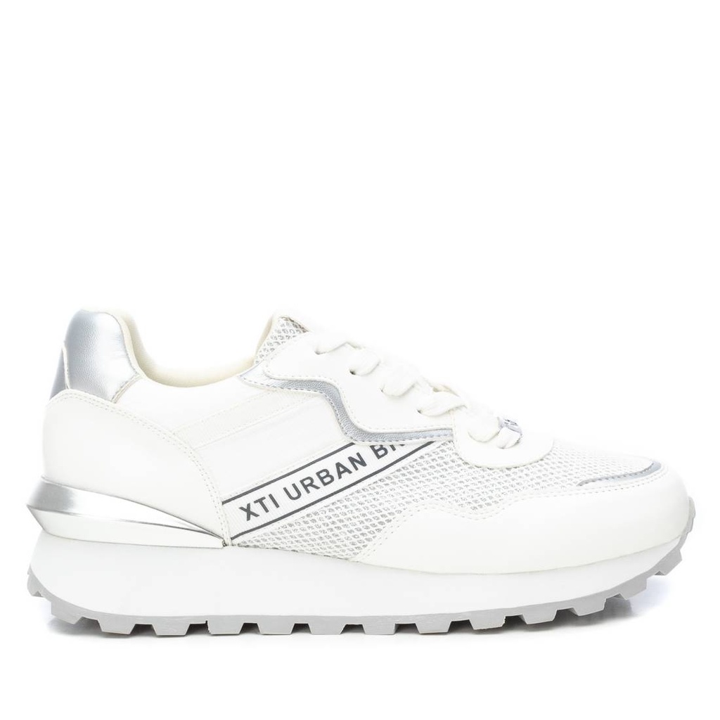XTI / zapato sra textil combinado blanco / CAJA DE 8 PARES