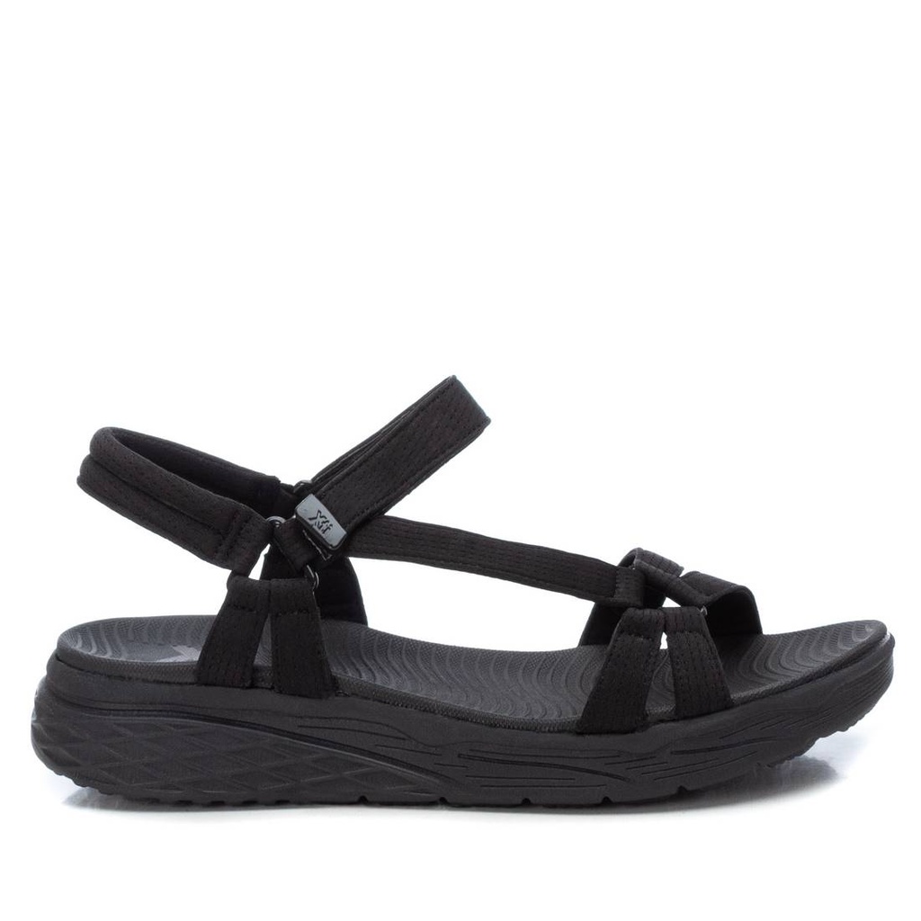 XTI / sandalia sra textil negro / CAJA DE 8 PARES