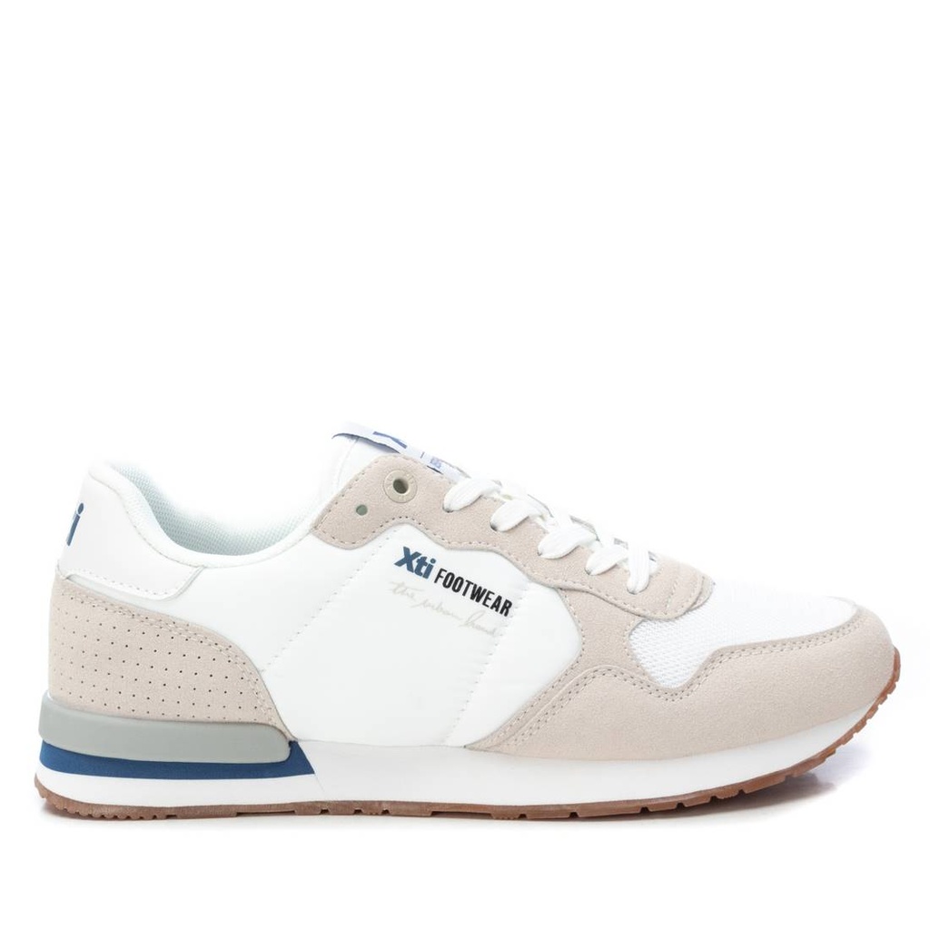 XTI MEN / zapato cro textil combinado blanco / CAJA DE 12 PARES