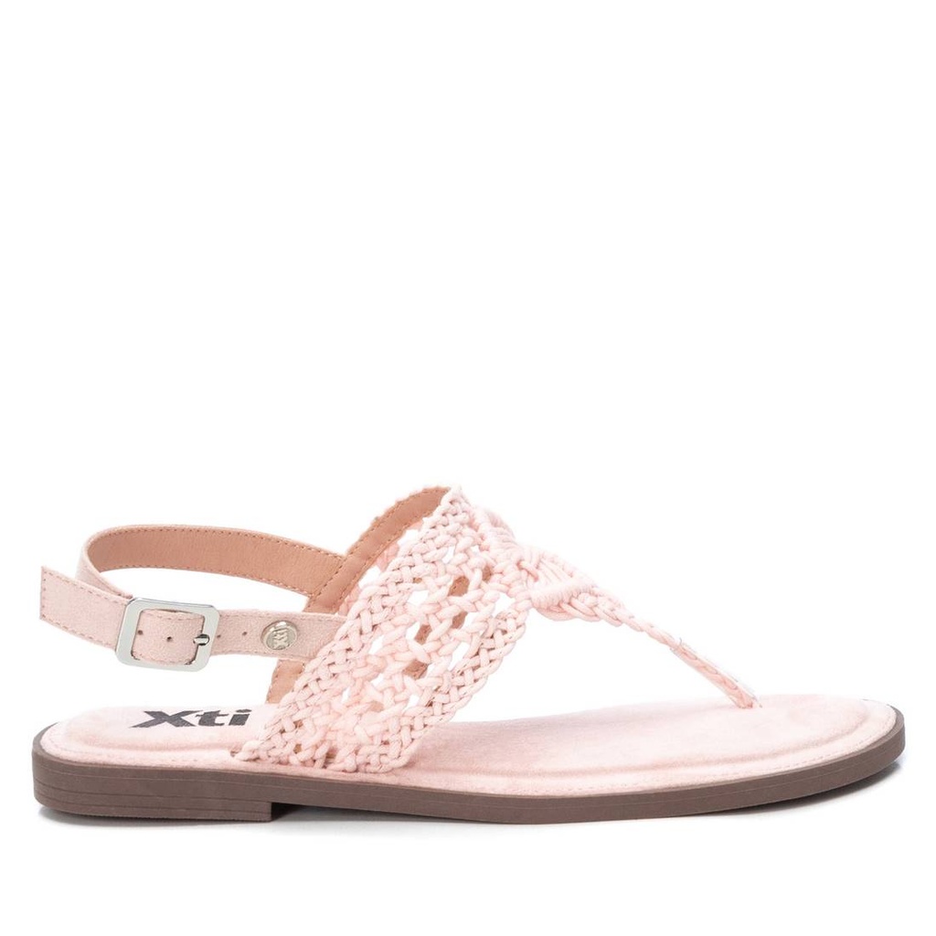 XTI / sandalia sra textil nude / CAJA DE 8 PARES