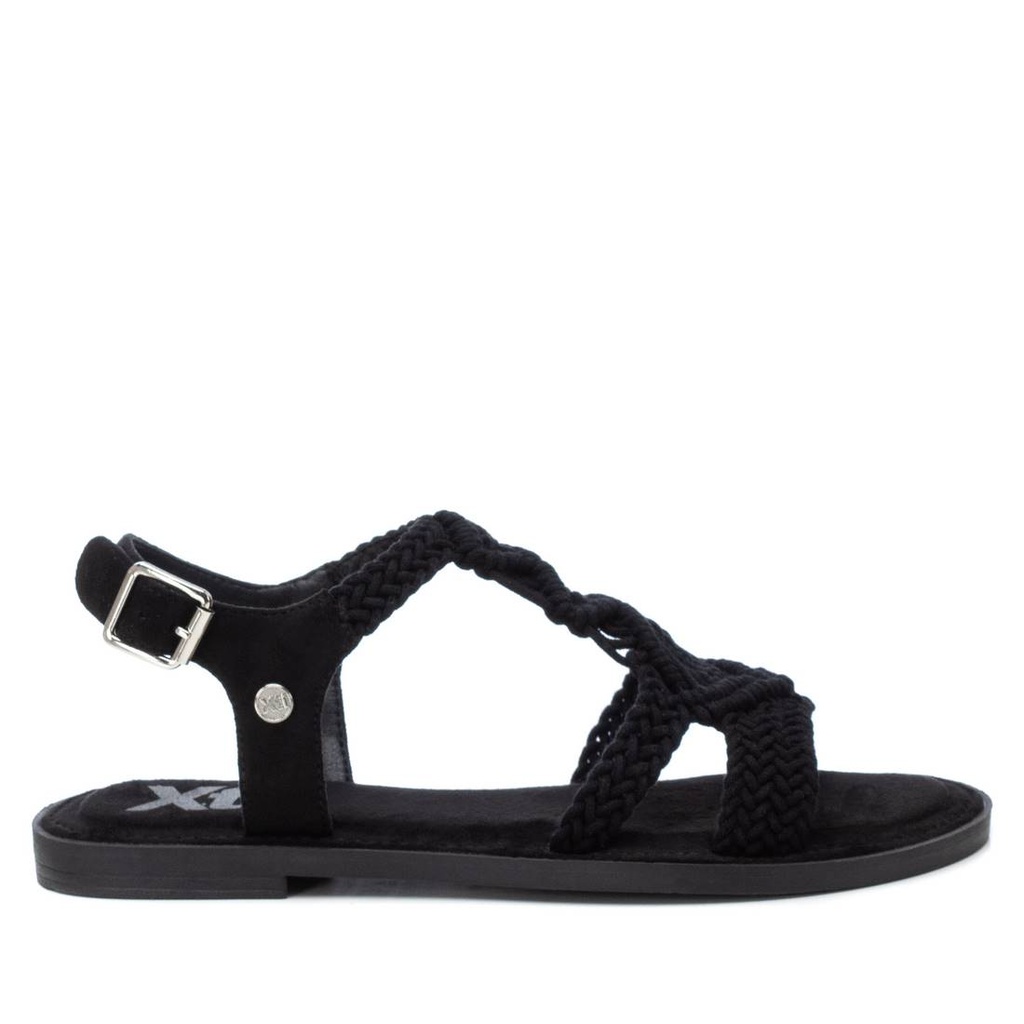 XTI / sandalia sra textil negro / CAJA DE 8 PARES