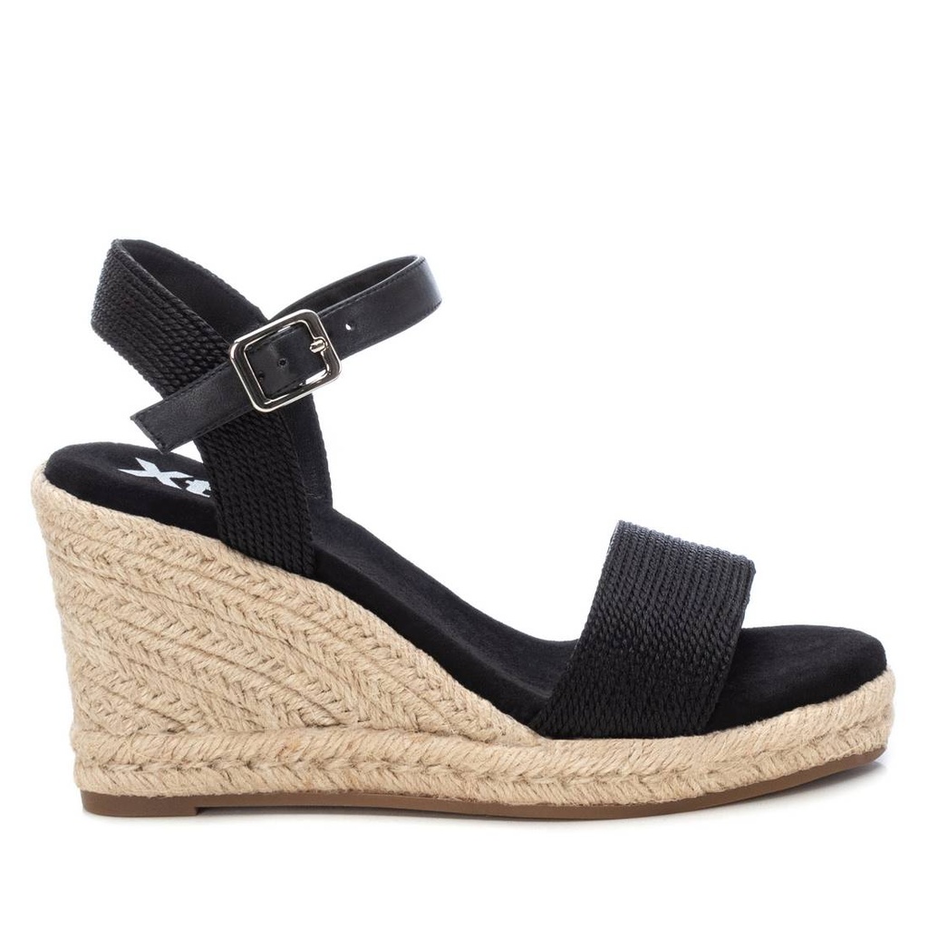 XTI / sandalia sra textil negro / CAJA DE 8 PARES