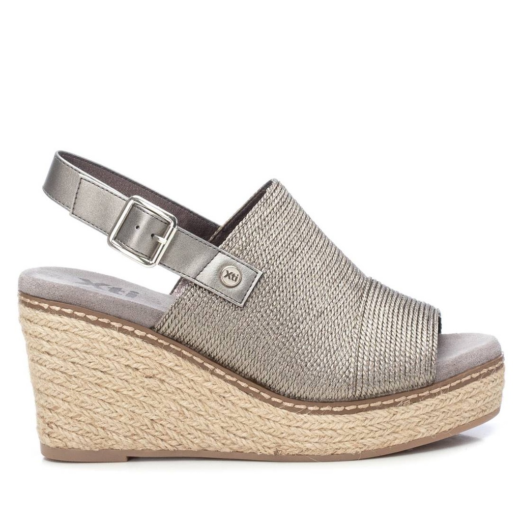 XTI / sandalia sra textil plomo / CAJA DE 8 PARES