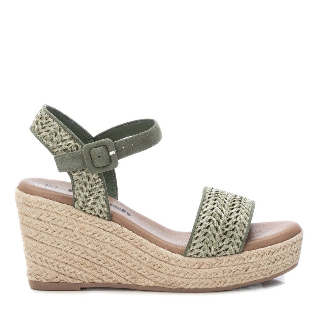 REFRESH / sandalia sra textil kaki / CAJA DE 8 PARES