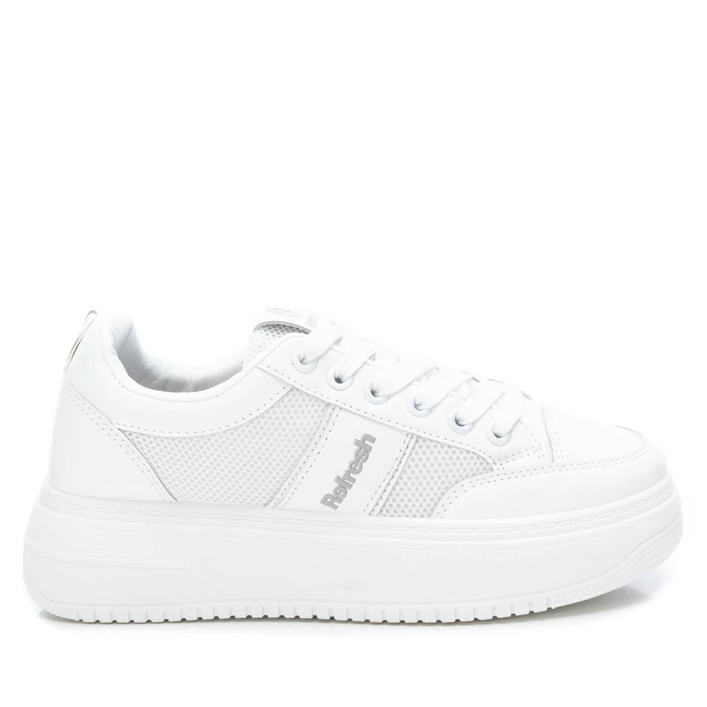REFRESH / zapato sra c. combinado blanco / CAJA DE 8 PARES