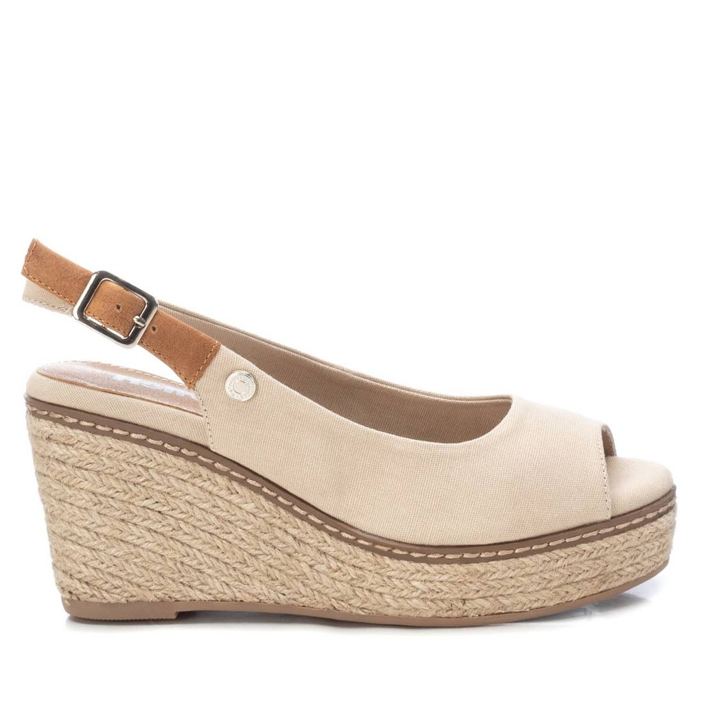 REFRESH / sandalia sra textil beige / CAJA DE 8 PARES
