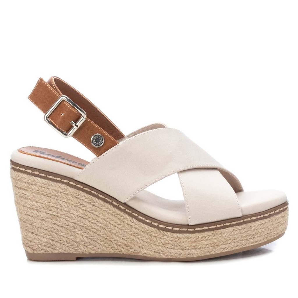 REFRESH / sandalia sra textil combinado hielo / CAJA DE 8 PARES