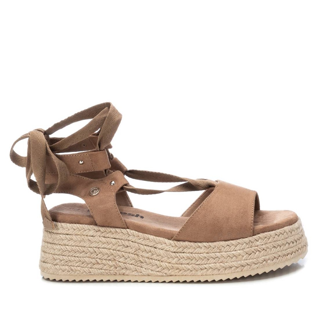 REFRESH / sandalia sra antelina taupe / CAJA DE 8 PARES