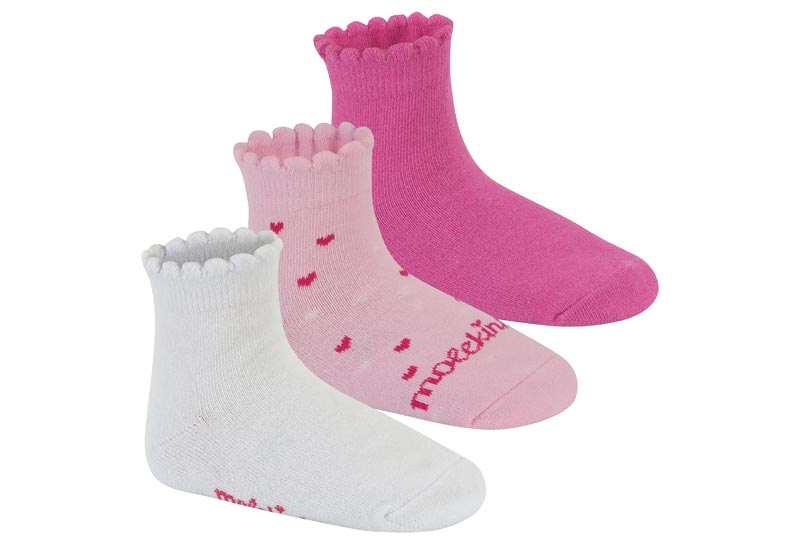MOLEKINHA CALCETINES ROSA-MULTI ROSA / PINK / BRANCO / CAJA DE 12 PARES