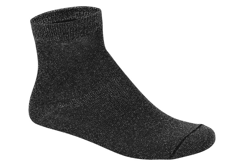 MOLECA MEDIAS NEGRO-PLATA / CAJA DE 12 PARES