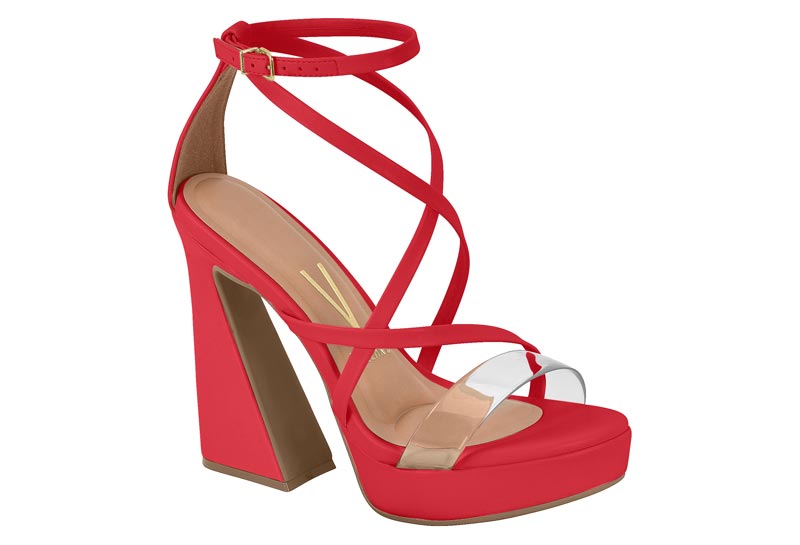 VIZZANO / ROJO 1025/CRISTAL / CAJA DE 8 PARES