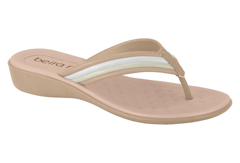 BEIRA RIO / BEIGE/BLANCO OFF/BLANCO / CAJA DE 12 PARES