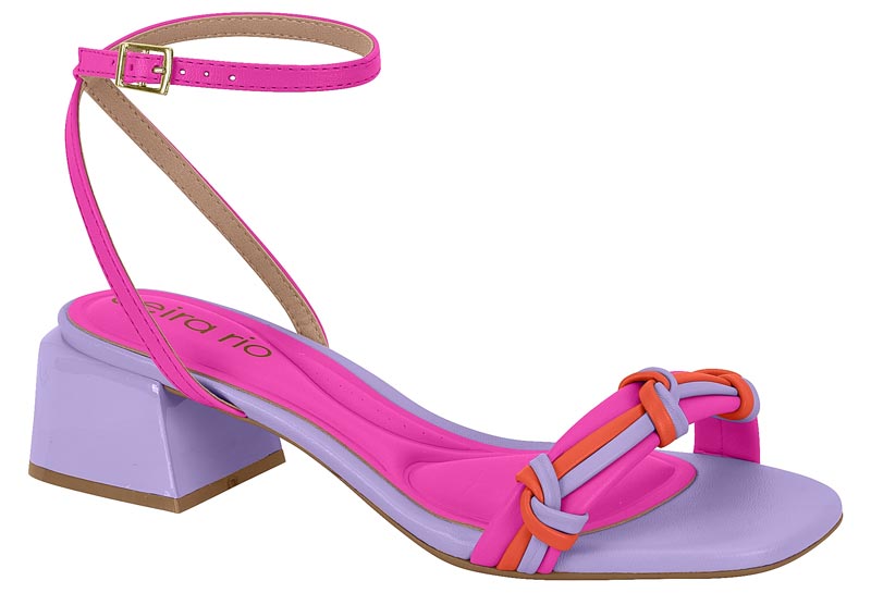 BEIRA RIO / PINK NEON 1051/LARANJA 1099/LILAS 1069 / CAJA DE 8 PARES