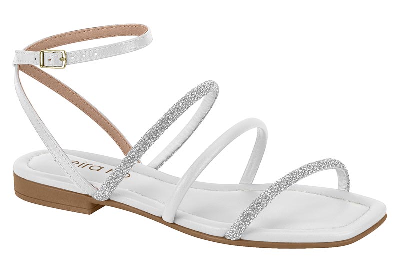 BEIRA RIO / BLANCO 99/CRISTAL-PLATA / CAJA DE 8 PARES