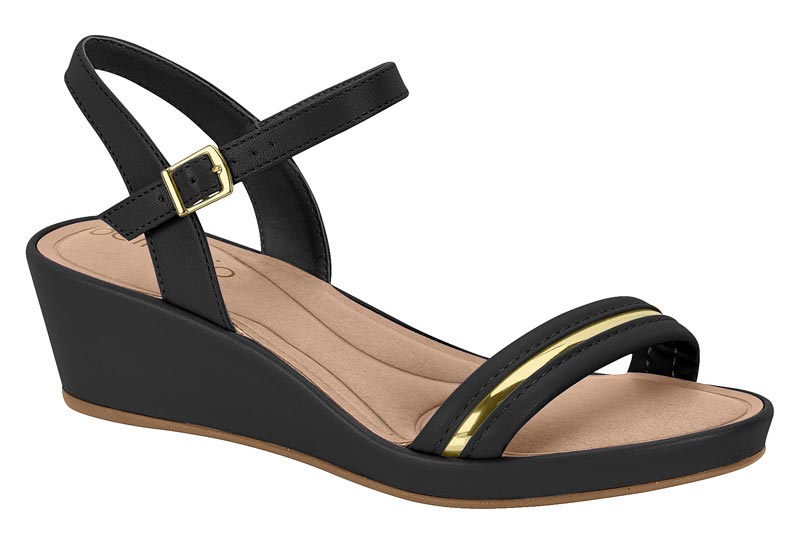 BEIRA RIO / NEGRO/DORADO / CAJA DE 8 PARES