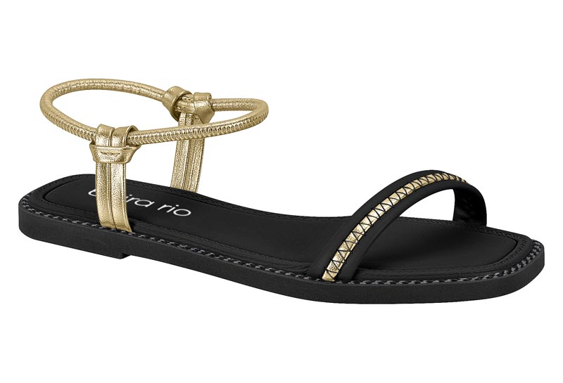 BEIRA RIO / NEGRO/ORO / CAJA DE 8 PARES