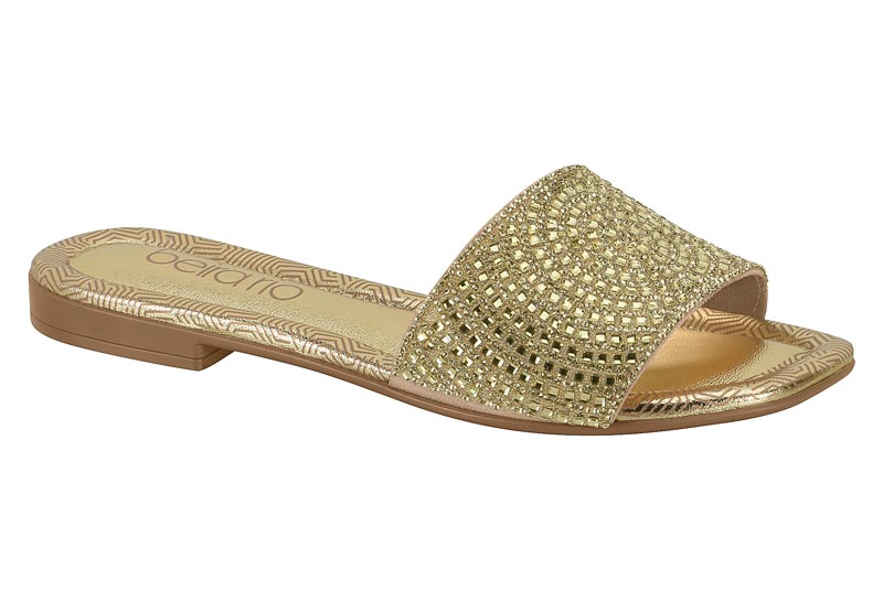 BEIRA RIO / BEIGE/DORADO / CAJA DE 8 PARES