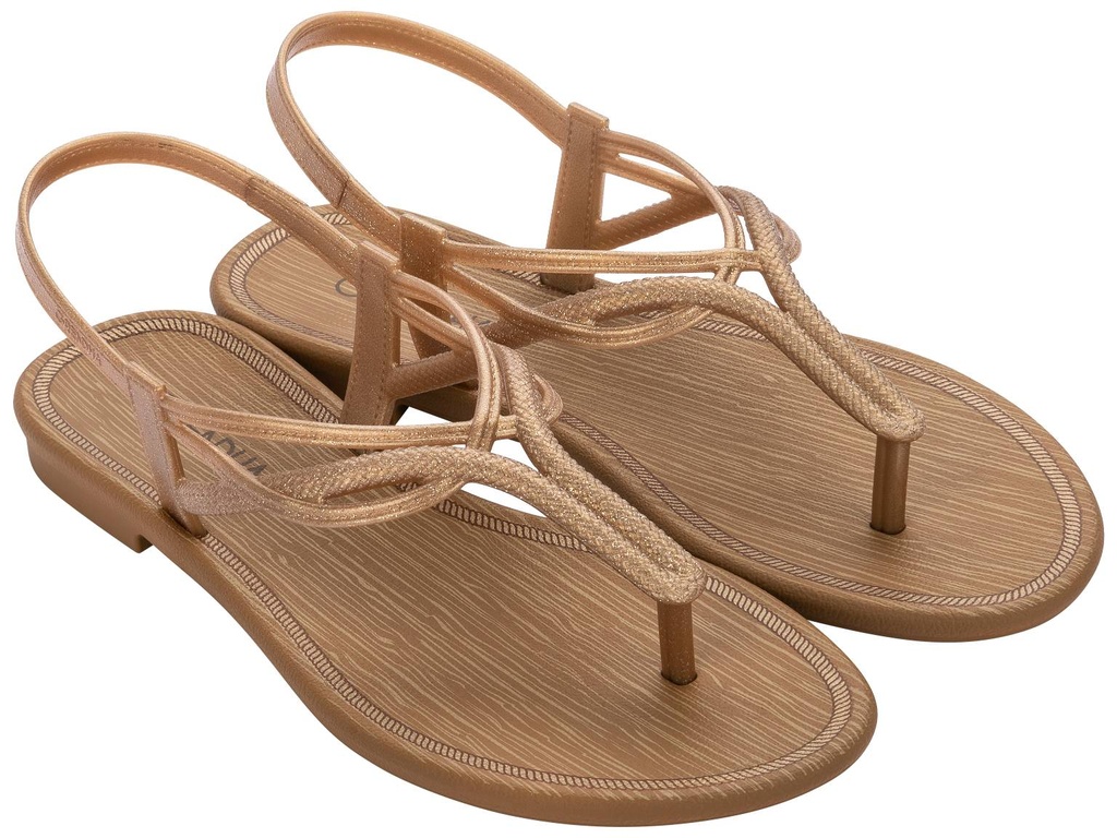 18394_AD287 / GRENDENE /  ORO / CAJA DE 5 PARES