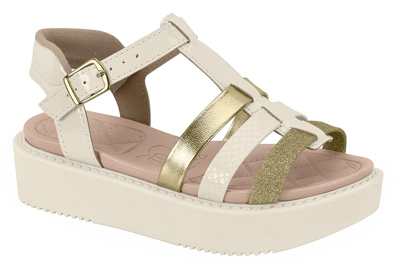 MOLEKINHA / BLANCO OFF 526/DORADO / CAJA DE 12 PARES