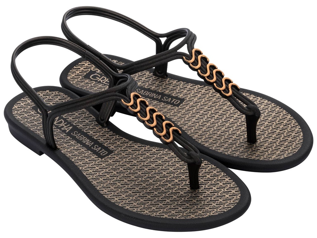 18384_AC445 / GRENDENE /  NEGRO / CAJA DE 6 PARES