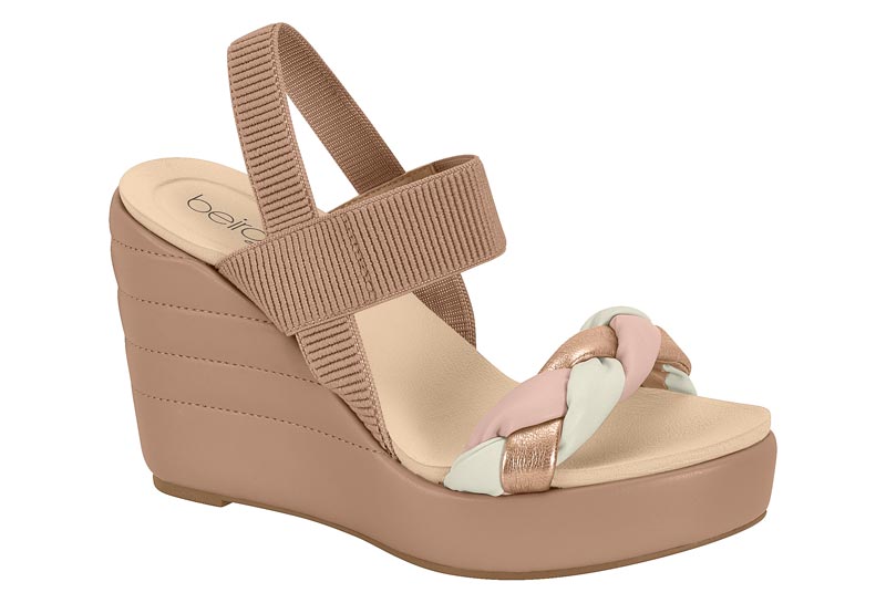 BEIRA RIO / ROSA-BLANCO OFF-ORO ROSADO-ROSA / CAJA DE 8 PARES